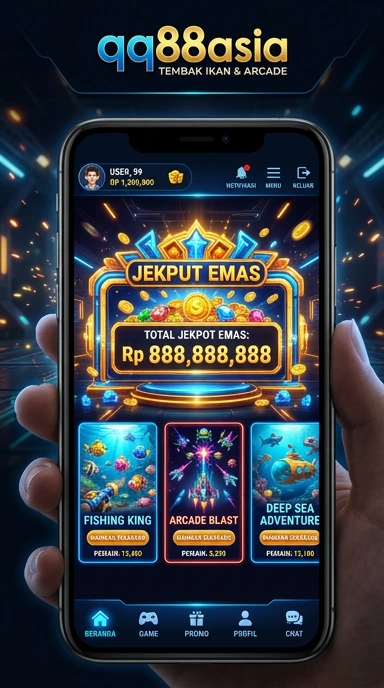 Menu navigasi sederhana di aplikasi qq88asia untuk akses cepat.