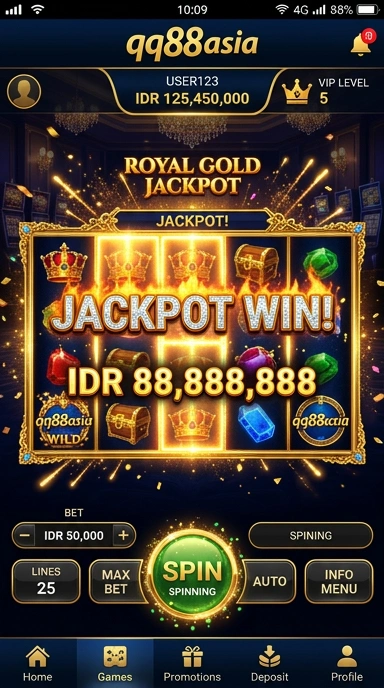 Proses pengunduhan aplikasi yang cepat dan mudah di qq88asia.